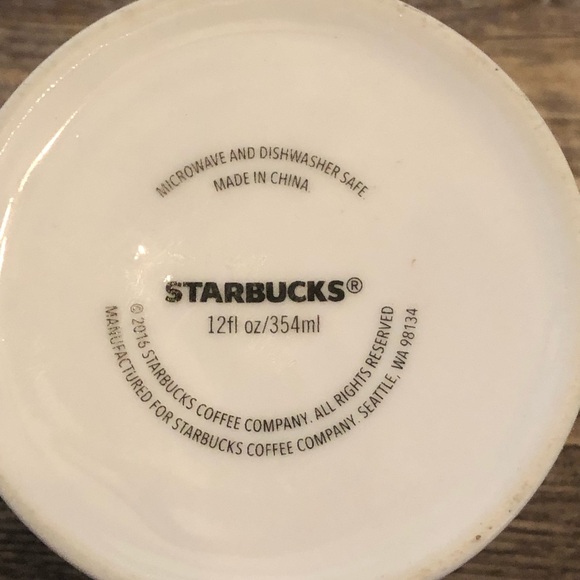 Starbucks Coffee Mug "Ornaments" Black Red 12 oz - Picture 7 of 8